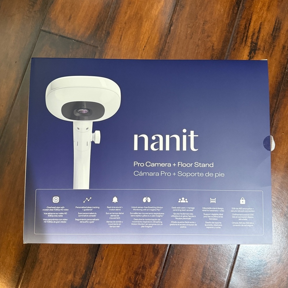 Nanit Pro Camera with Floor Stand and Breathing Band